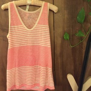 Pink striped J. Crew tank super soft!